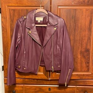 Michael by Michael Kors faux leather ladies jacket in size m